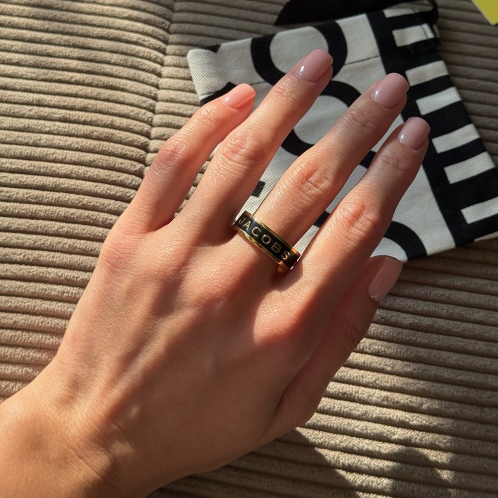 Gold and Black ring Marc Jacobs